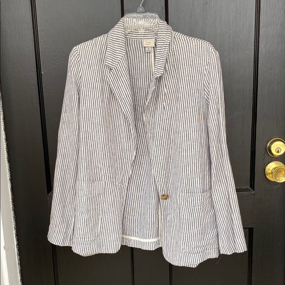 A New Day Women's Striped Blazer XS
